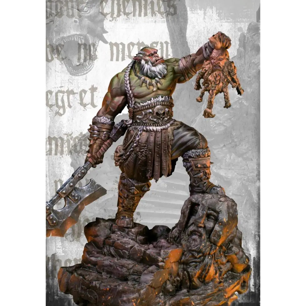 1/24 Dwarven Warrior in Ornate Plate Armor Striding, Resin Model Figure Kit, Fantasy Theme, Unassembled and Unpainted