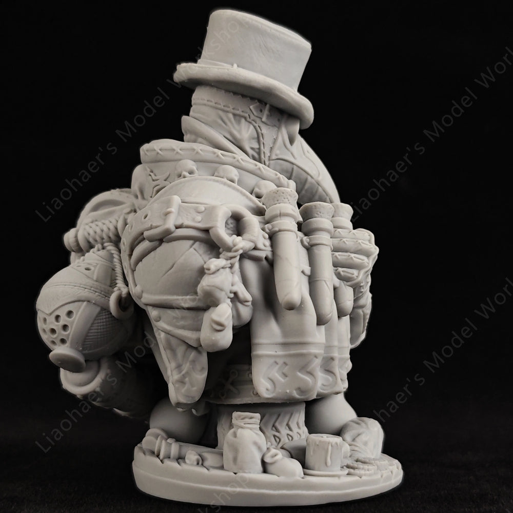 1/10 Plague Doctor, Resin Model Bust Kit, Fantasy Theme, Unassembled and Unpainted