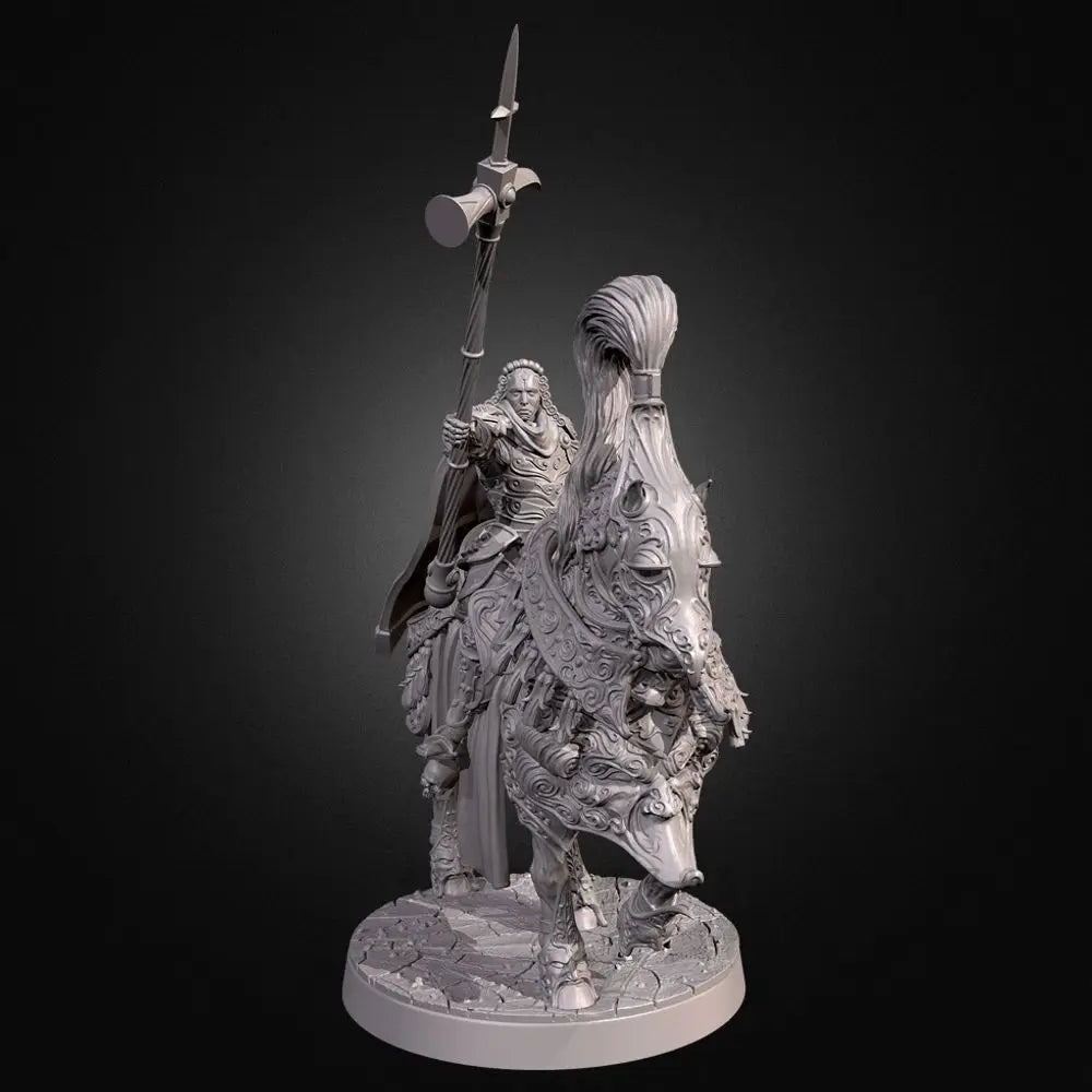 50mm Lord Knight, 4 Figures, Resin Model Figure Kit, Fantasy Theme, Unassembled and Unpainted
