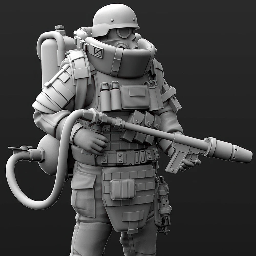 1/35 Modern Sci-Fi Soldier Machine Hunter, Resin Model Figure Kit, Unassembled and Unpainted