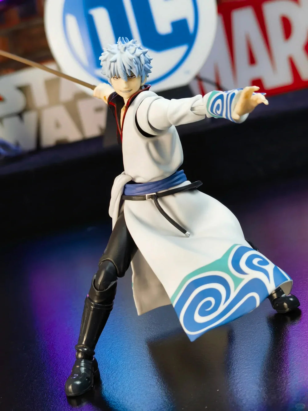 White-Haired Warrior, Resin Model Figure Kit, Anime Theme, Unassembled and Unpainted