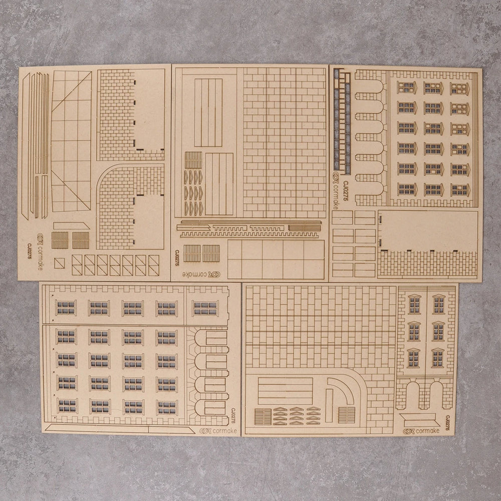 1/72 European Urban Architecture, Resin Model Terrain Kit, Historical Theme, Unpainted