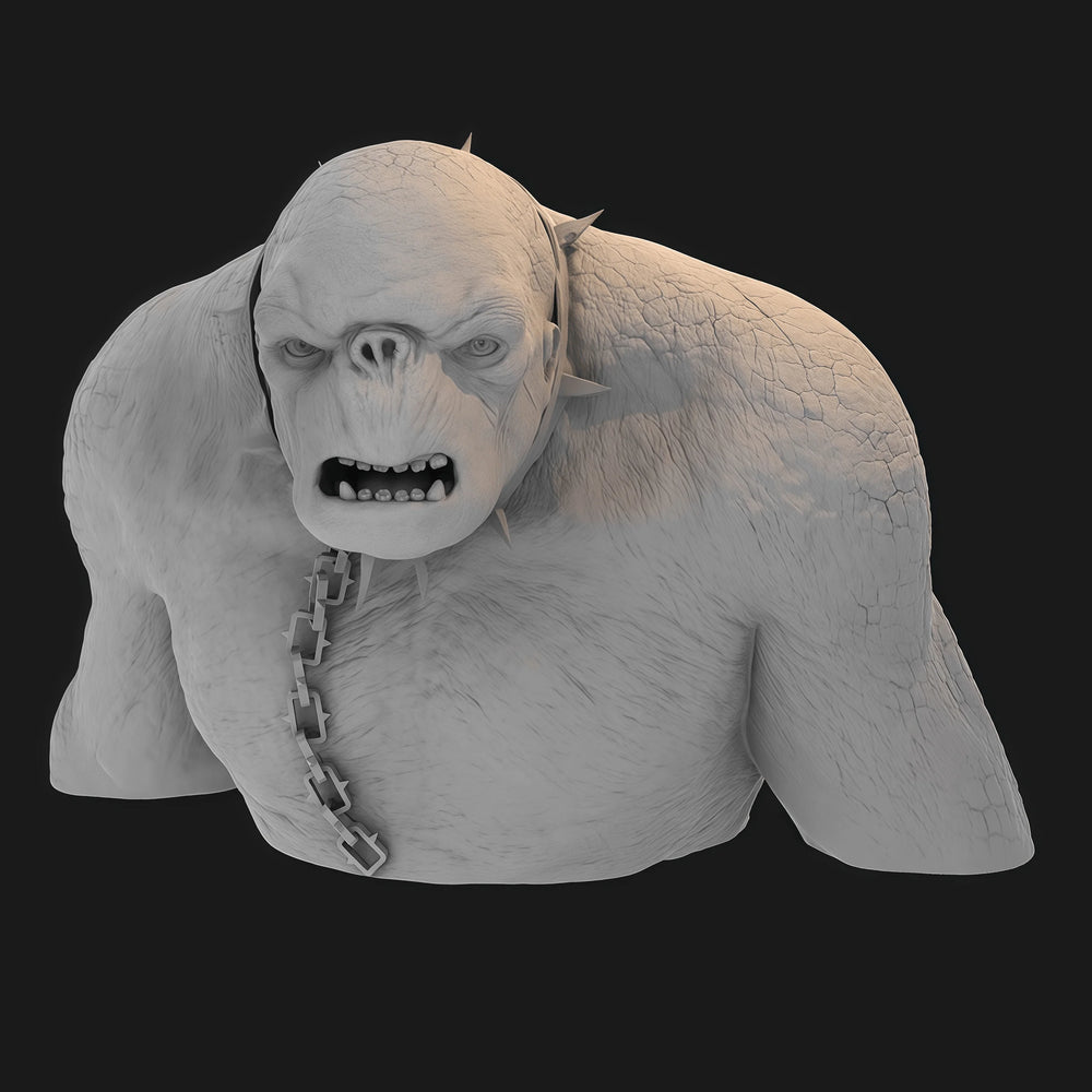 35mm Demon Creature, Resin Model Bust Kit, Fantasy Theme, Unassembled and Unpainted