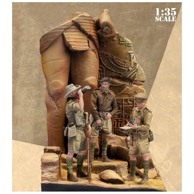 1/35 Ancient Egypt, 3 Figures, Resin Model Diorama Kit, Unassembled and Unpainted