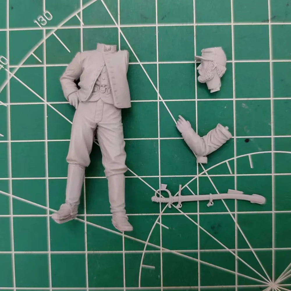 1/35 American Civil War Washington Artillery Soldier, Resin Model Figure Kit, Unassembled and Unpainted