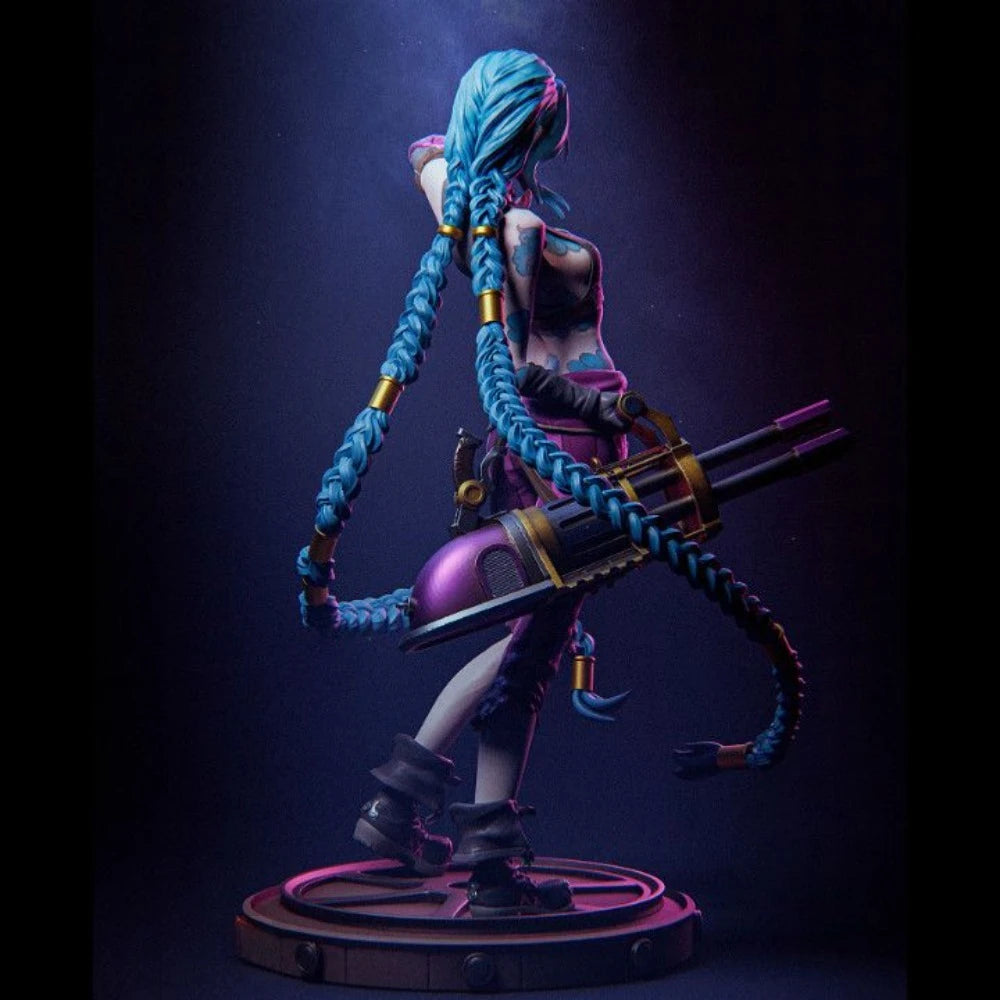 Anime Cyberpunk Female Warrior — Resin Figure