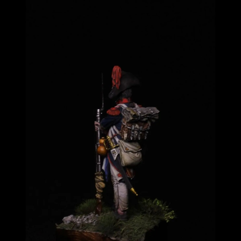 54mm Napoleonic French Grenadier Officer, Resin Model Figure Kit, Unassembled and Unpainted