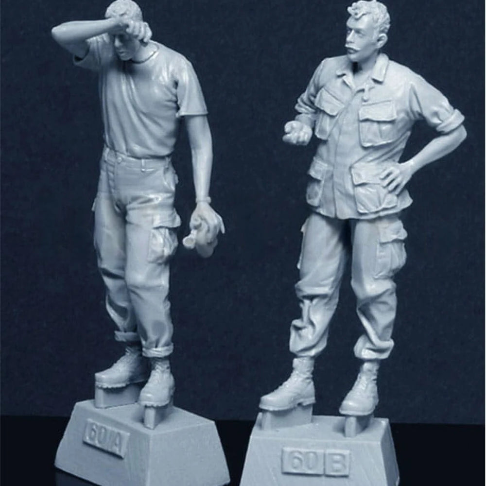 1/35 Modern US Tactical Operators in Patrol, 2 Figures, Resin Model Figure Kit, Unassembled and Unpainted