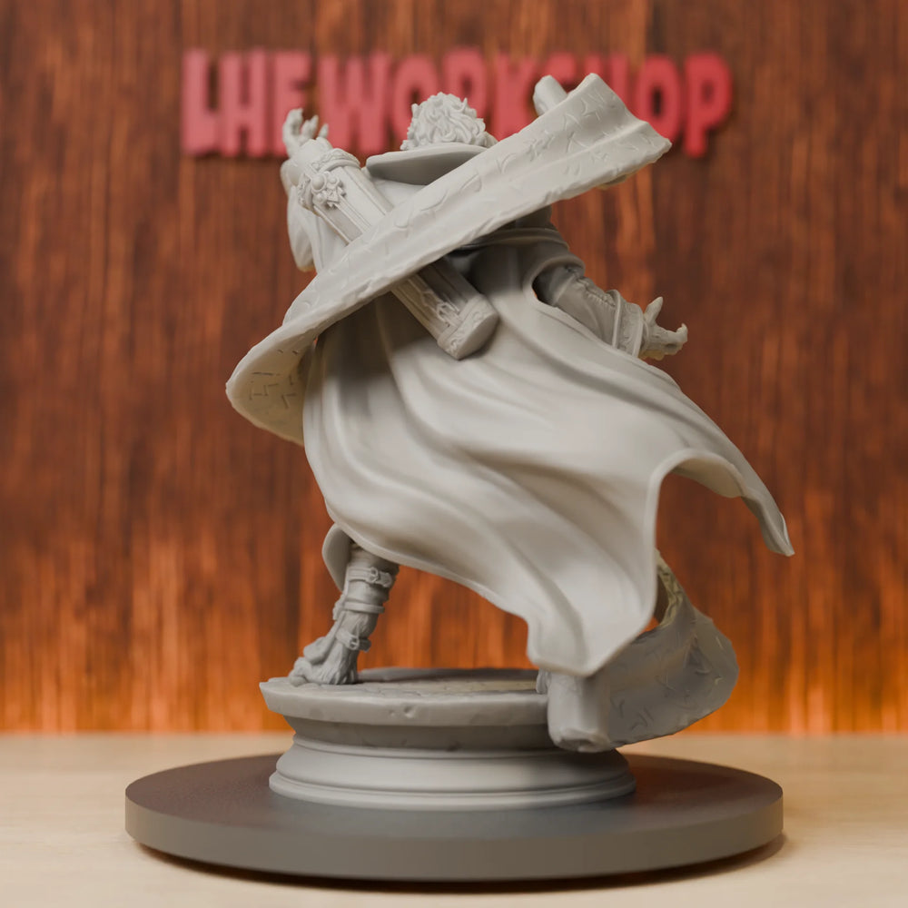 75mm Lionfolk Scroll Sorcerer, Resin Model Figure Kit, Fantasy Theme, Unassembled and Unpainted