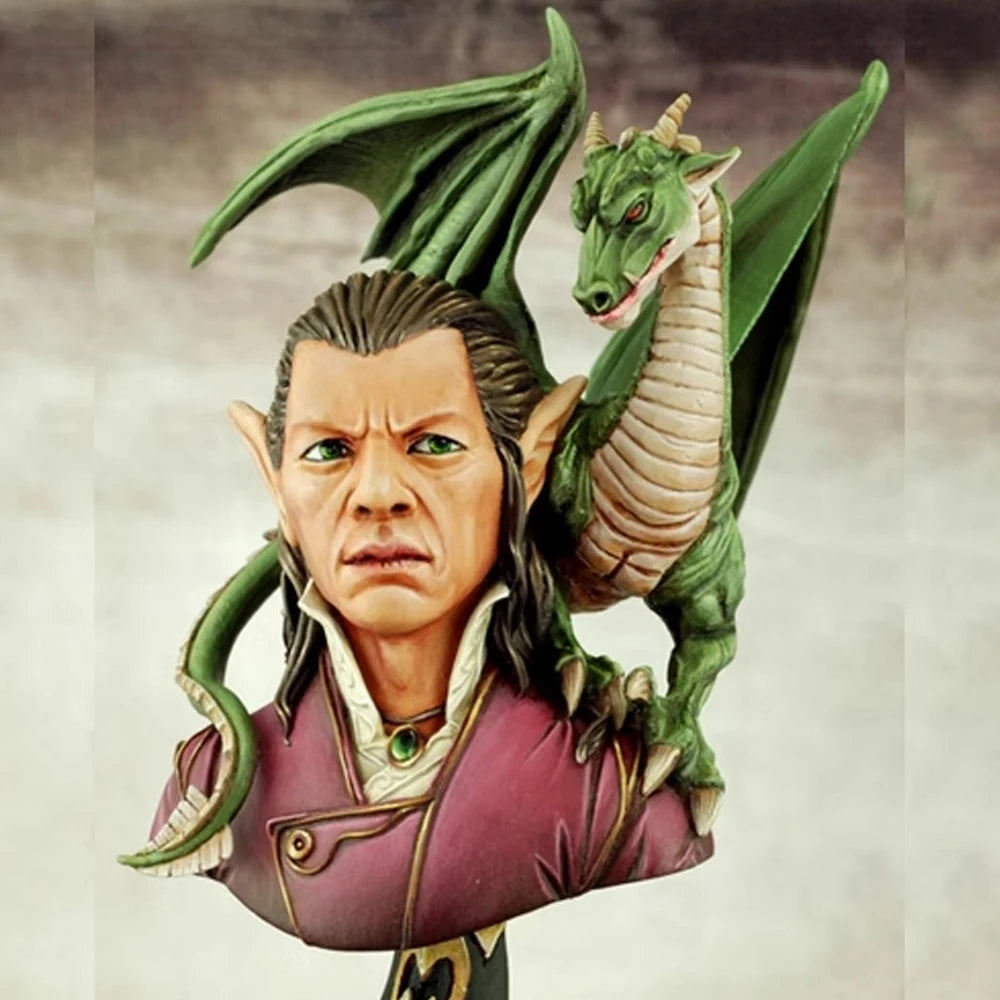 1/9 The Dragon Lord, Resin Model Bust Kit, Fantasy Theme, Unassembled and Unpainted