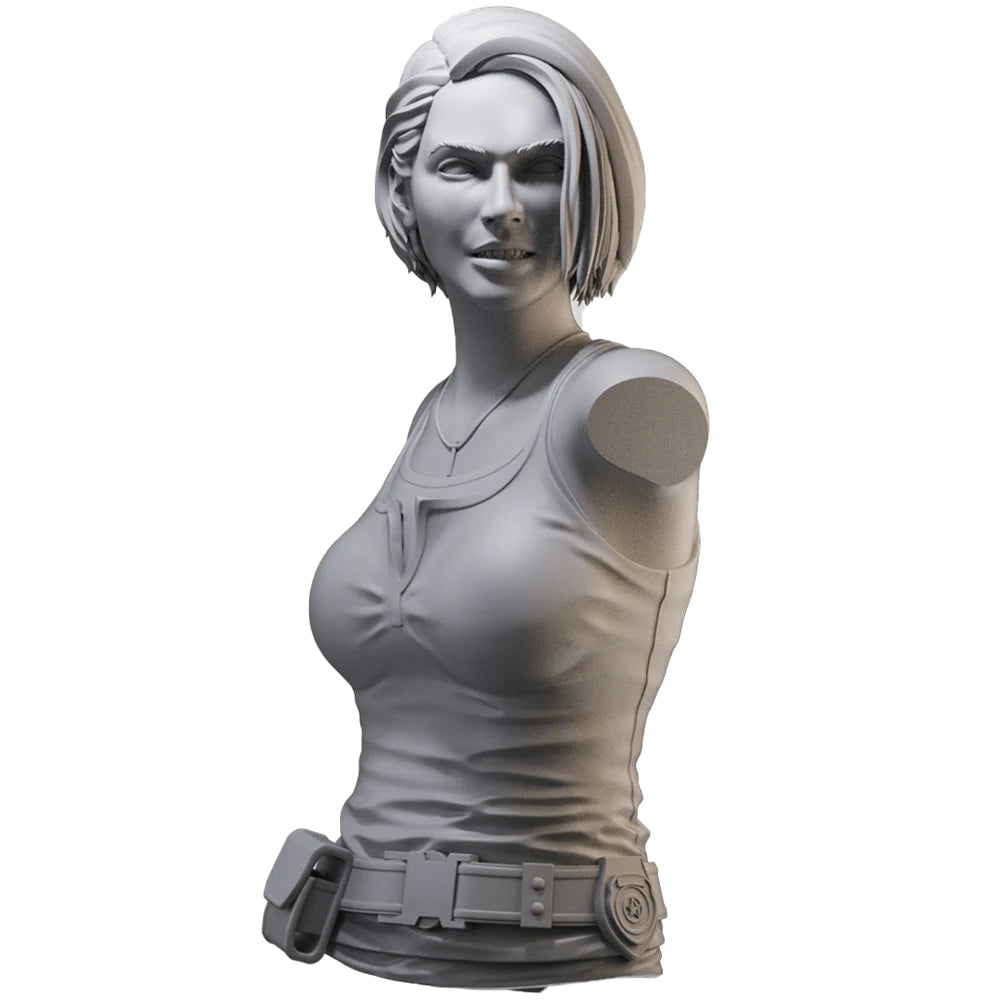 1/10 Modern Tactical Female Characters, 9 Figures, Resin Model Bust Kit, Unassembled and Unpainted