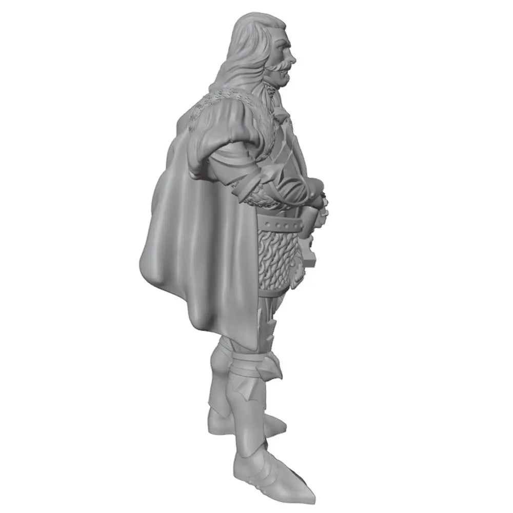 75mm Medieval Fantasy Officer, Resin Model Figure Kit, Unassembled and Unpainted