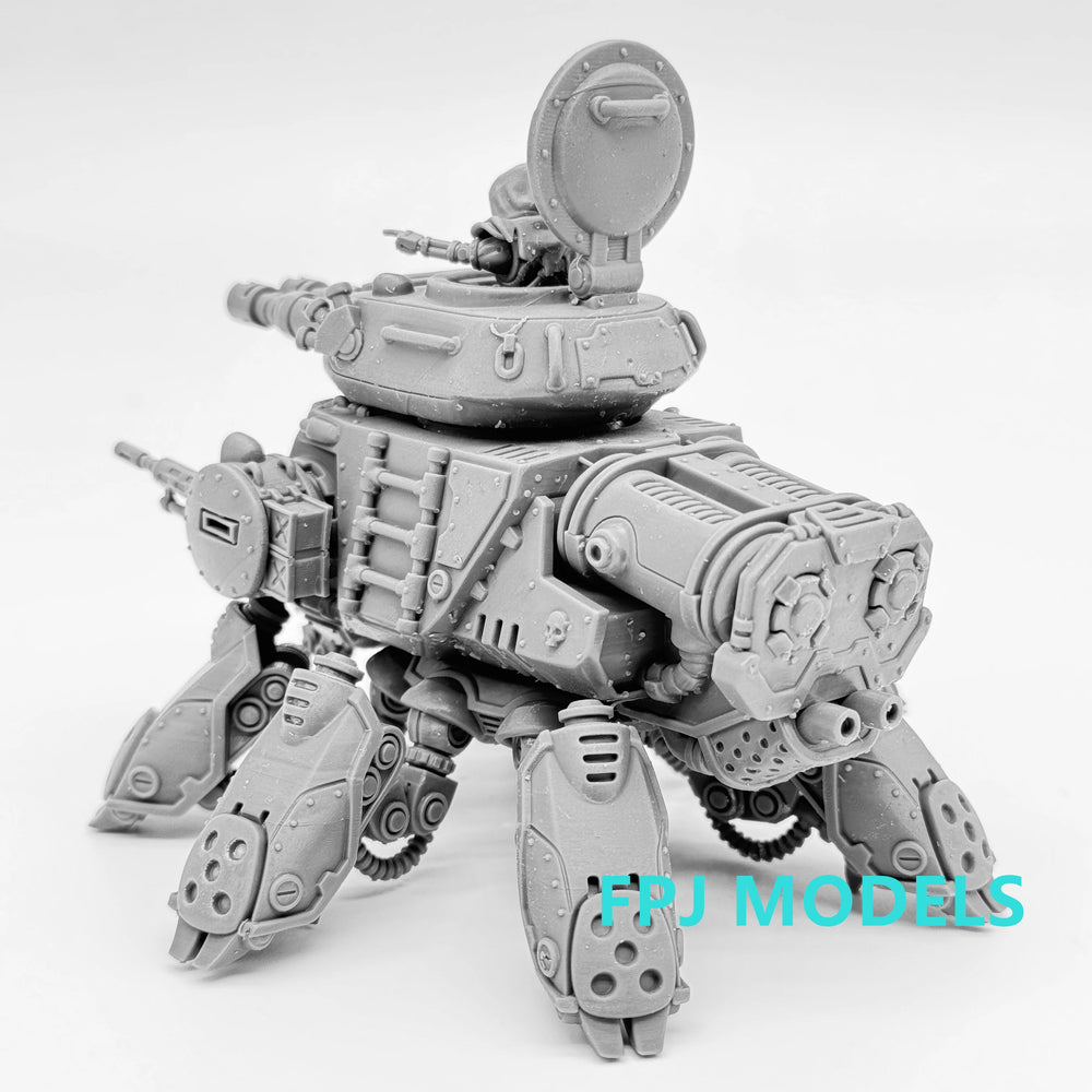 28mm Grimdark Scavenger Tank, Resin Model Vehicle Kit, Sci-Fi Theme, Unassembled and Unpainted