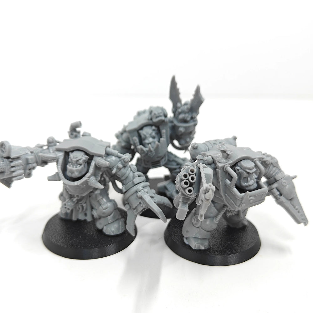 Orc Warrior Squad, 3 Figures, Resin Model Figure Kit, Fantasy Theme, Unassembled and Unpainted