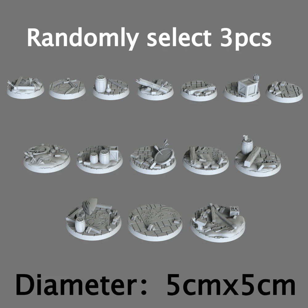Base Elements, Resin Model Terrain Kit, Fantasy Theme, Unpainted