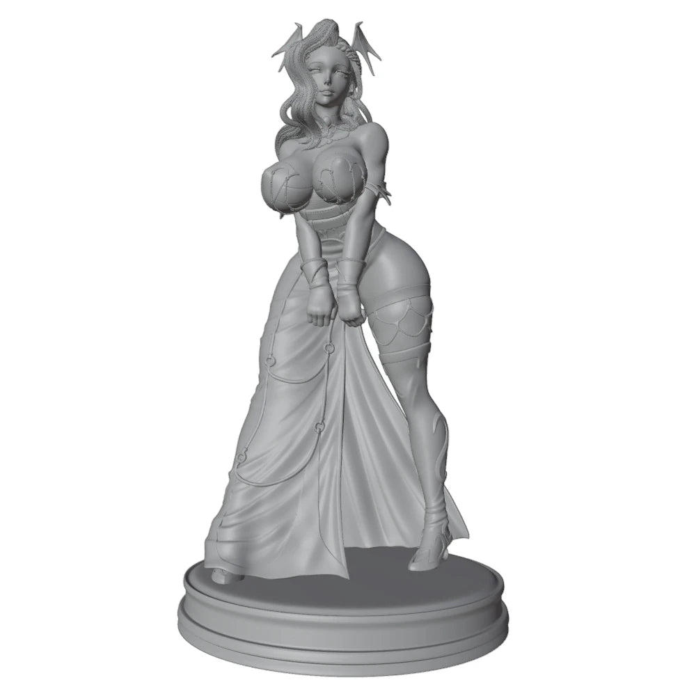 1/24 Sorceress in Flowing Robes, Resin Model Figure Kit, Unassembled and Unpainted