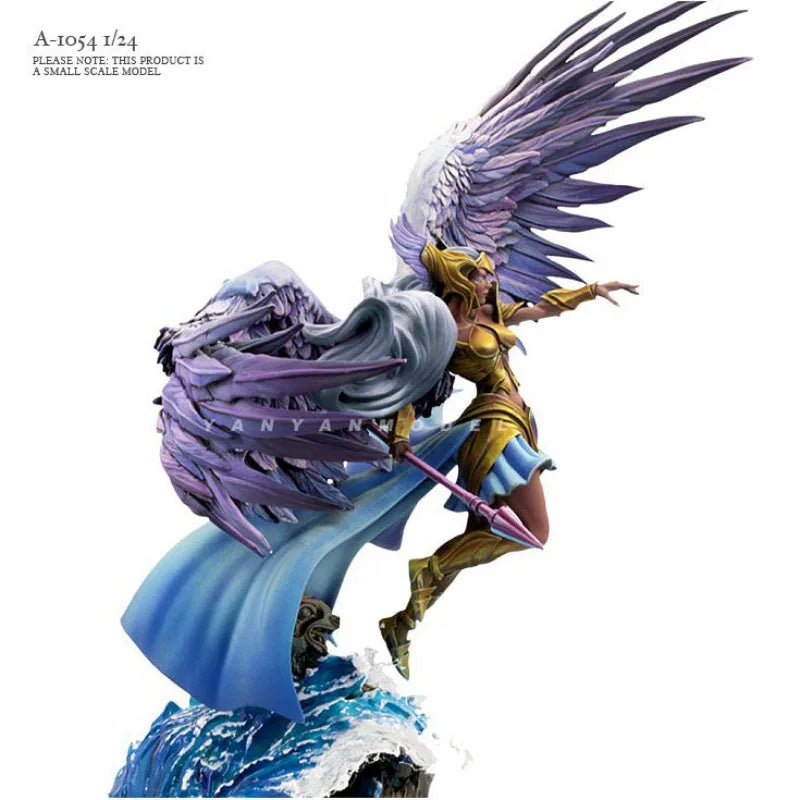 1/24 Winged Celestial General, Resin Model Figure Kit, Fantasy Theme, Unassembled and Unpainted