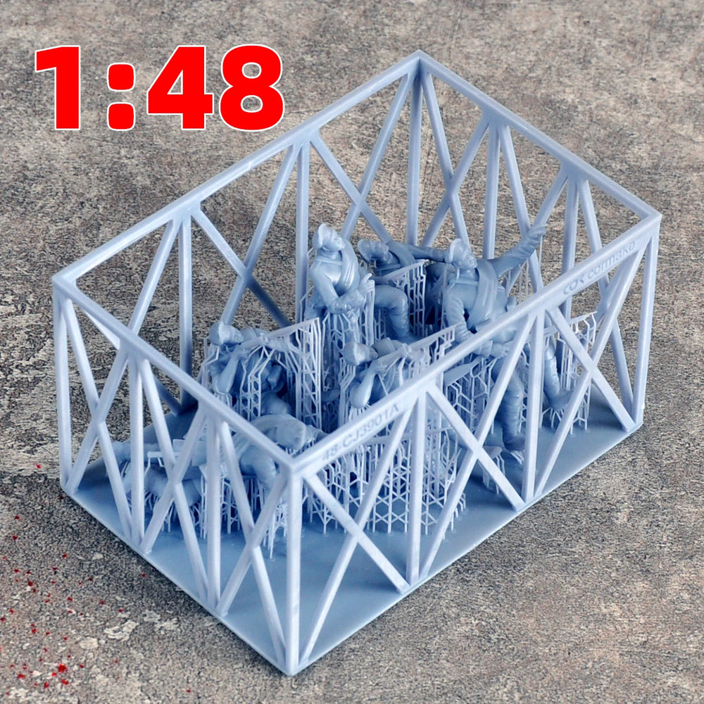 1/35 WWI Russian Soldiers in Combat, 5 Figures, Resin Model Figure Kit, Unassembled and Unpainted