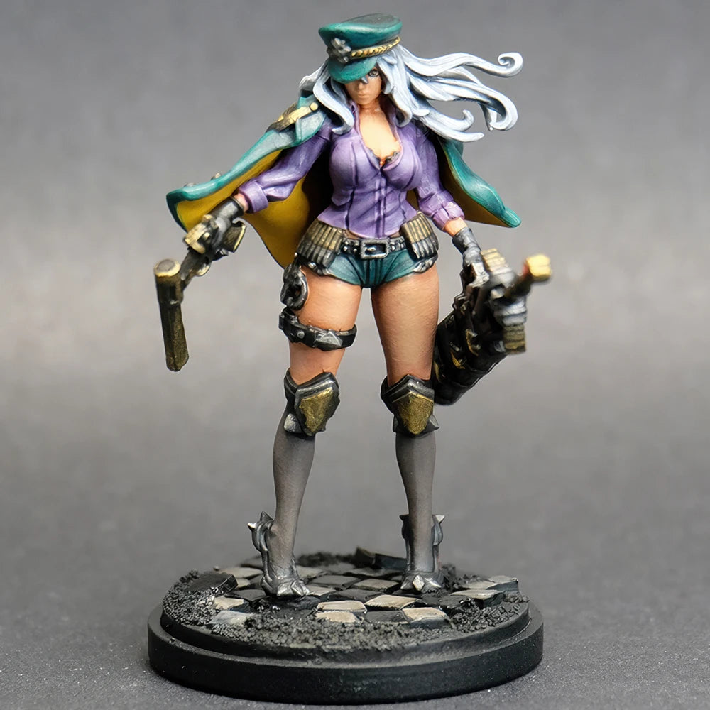 Twilight Knight Female Warrior, Resin Model Figure Kit, Fantasy Theme, Unassembled and Unpainted