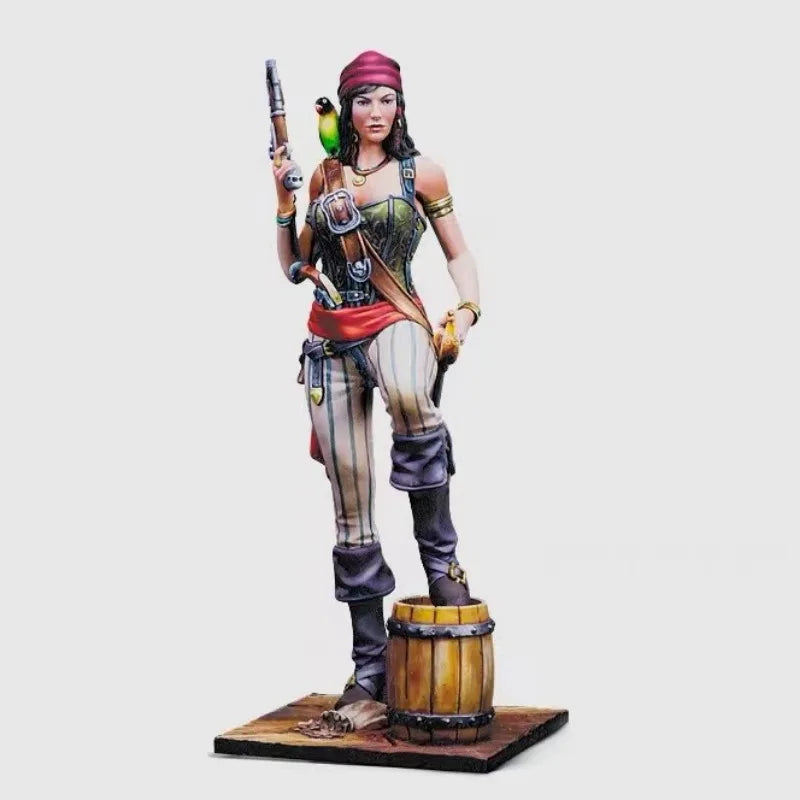 1/24 Female Pirate Warrior, Resin Model Figure Kit, Fantasy Theme, Unassembled and Unpainted