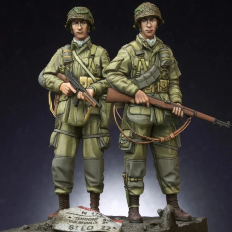 1/35 WWII US Airborne Troops, 6 Figures, Resin Model Figure Kit, Unassembled and Unpainted