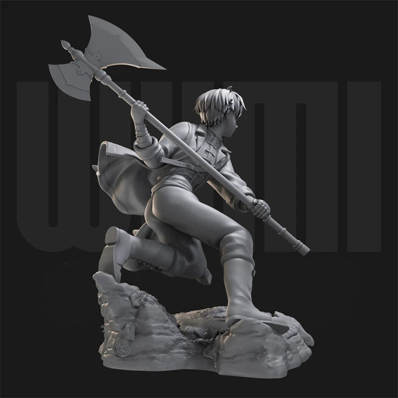 1/18 Fantasy Warriors, 3 Figures, Resin Model Figure Kit, Anime Theme, Unassembled and Unpainted