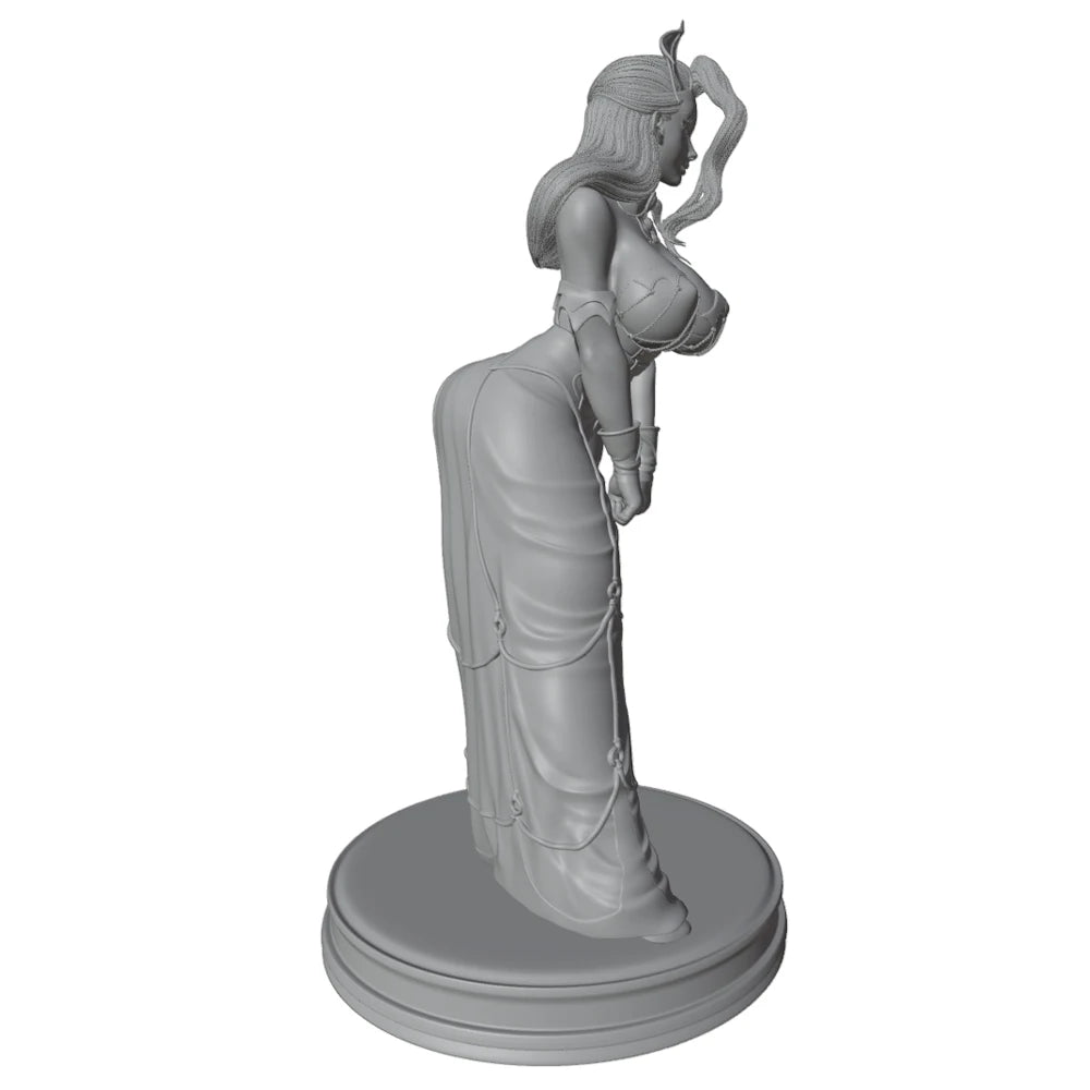 1/24 Sorceress in Flowing Robes, Resin Model Figure Kit, Unassembled and Unpainted