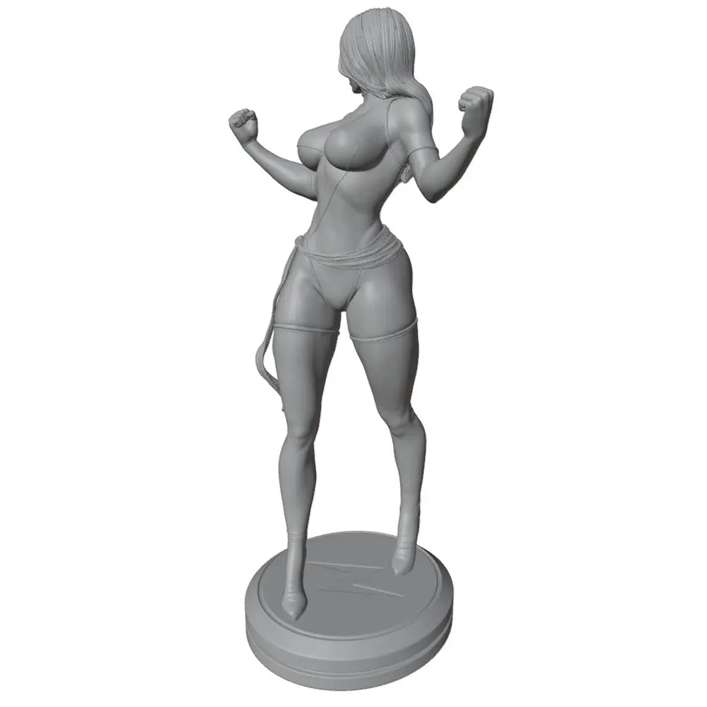 75mm Modern Pinup Warrior, Resin Model Figure Kit, Unassembled and Unpainted