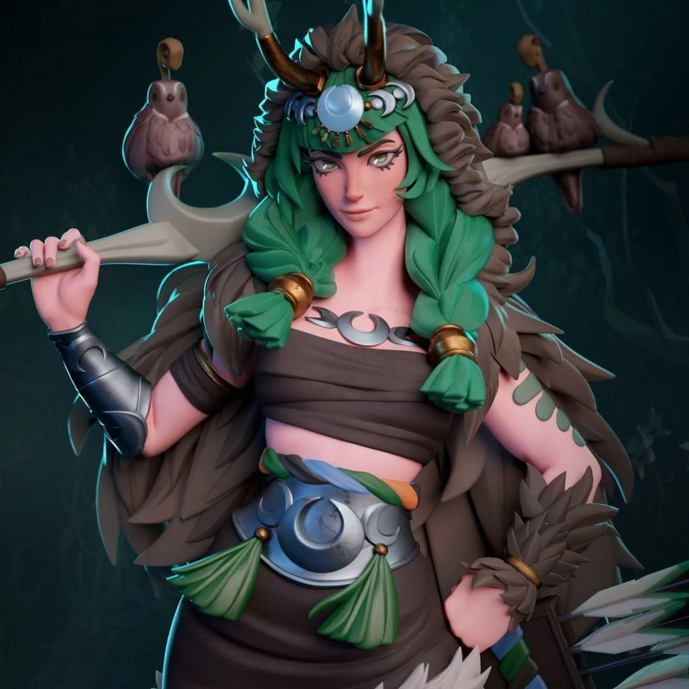 1/12 Artemis Demon Warrior, Resin Model Figure Kit, Fantasy Theme, Unassembled and Unpainted