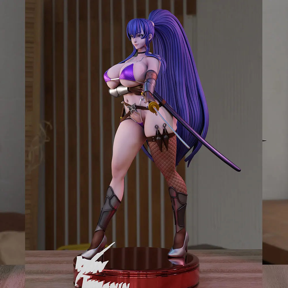 1/24 Warrior Woman, Resin Model Figure Kit, Anime Theme, Unassembled and Unpainted