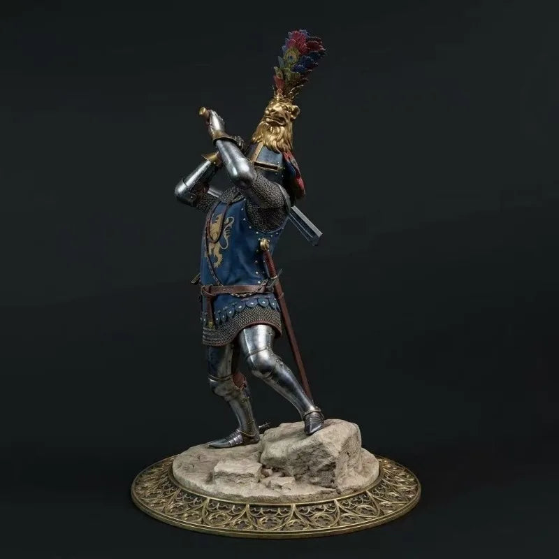 1/24 Medieval 14th Century Cavalier, 3 Figures, Resin Model Diorama Kit, Unassembled and Unpainted