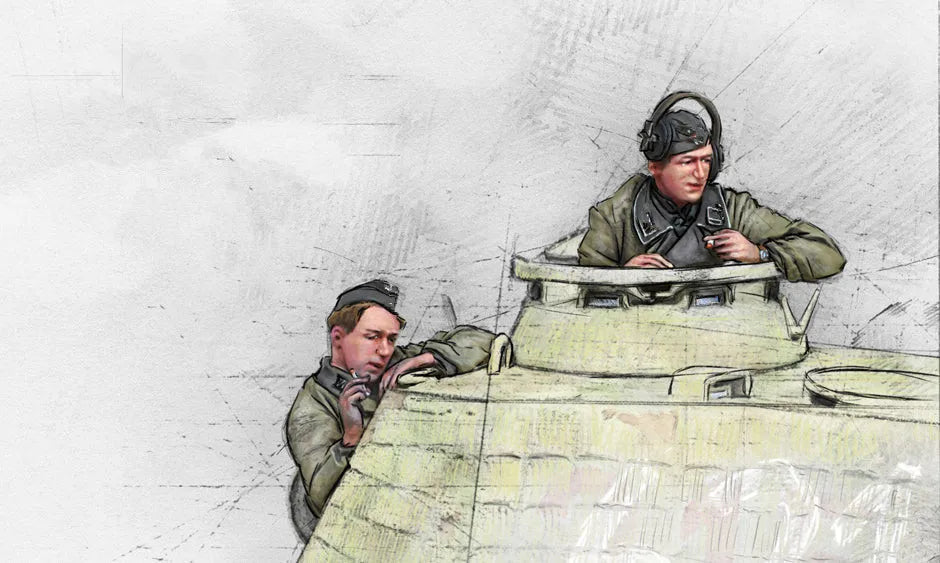 1/35 WWII German Infantryman Behind Sandbags, Resin Model Figure Kit, Unassembled and Unpainted