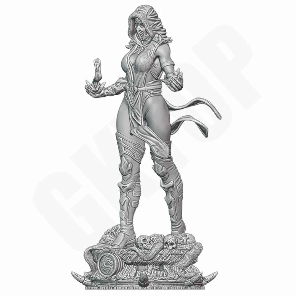 1/24 Female Ninja, Resin Model Figure Kit, Fantasy Theme, Unassembled and Unpainted