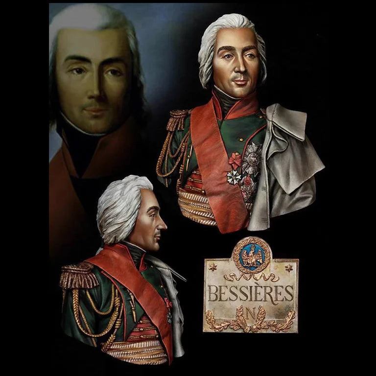 1/10 Napoleonic French Officers & Marshals, 3 Figures, Resin Model Bust Kit, Unassembled and Unpainted