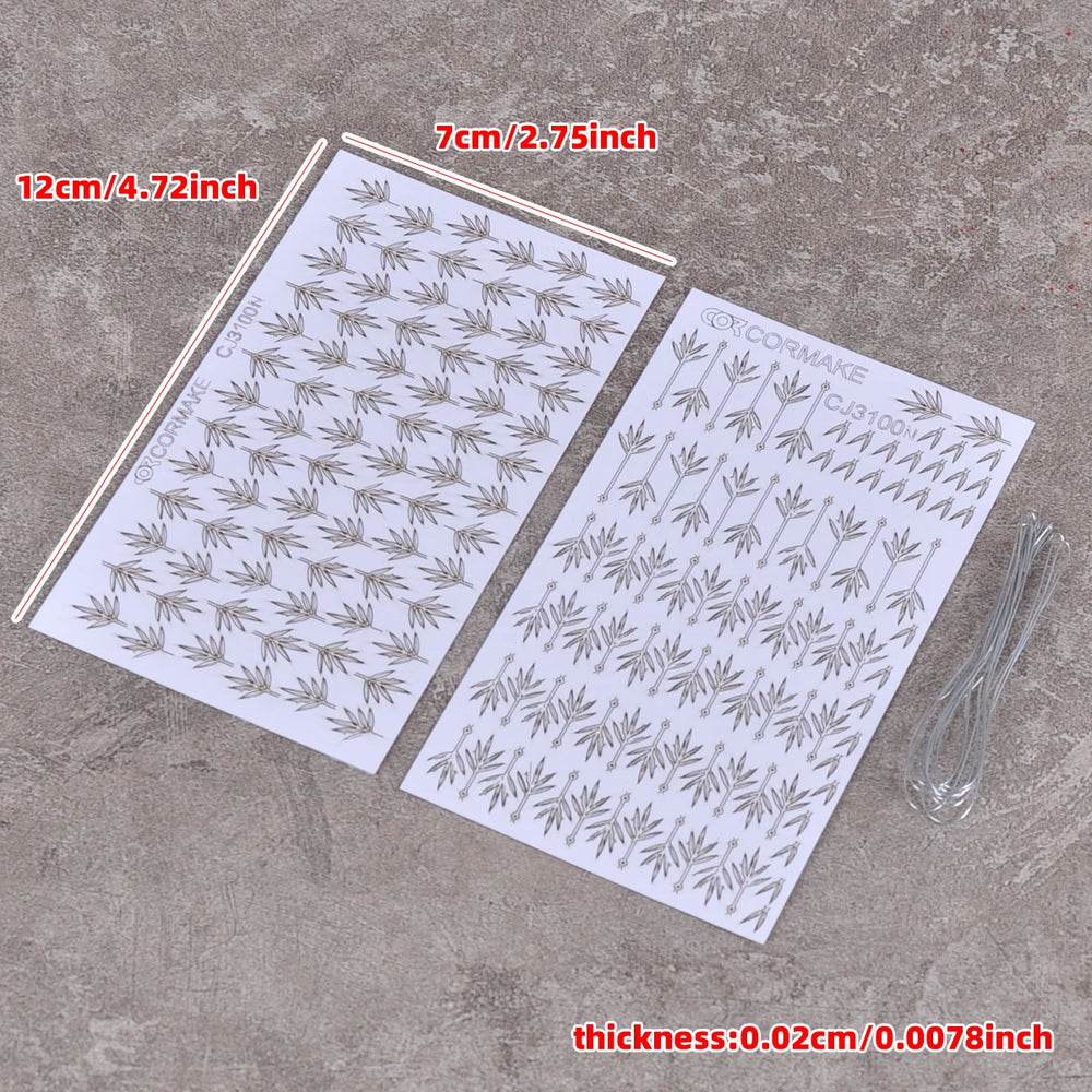 1/35 Moso Bamboo & Foliage Plants, Resin Model Terrain Kit, Wildlife Theme, Unpainted