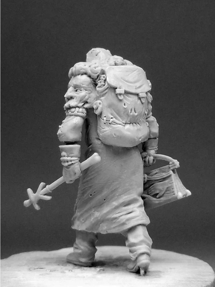 30mm Wizard Scholar, Resin Model Figure Kit, Fantasy Theme, Unassembled and Unpainted