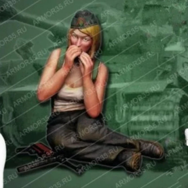 1/16 Post-Apocalyptic Tank Girl, Resin Model Figure Kit, Unassembled and Unpainted