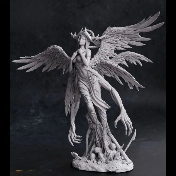 Fallen Angel, Resin Model Figure Kit, Fantasy Theme, Unassembled and Unpainted