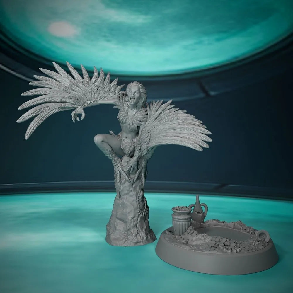 75mm Harpy, Resin Model Figure Kit, Fantasy Theme, Unassembled and Unpainted