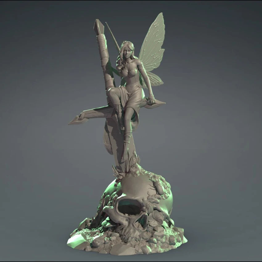 1/24 Faery Warrior, Resin Model Figure Kit, Fantasy Theme, Unassembled and Unpainted