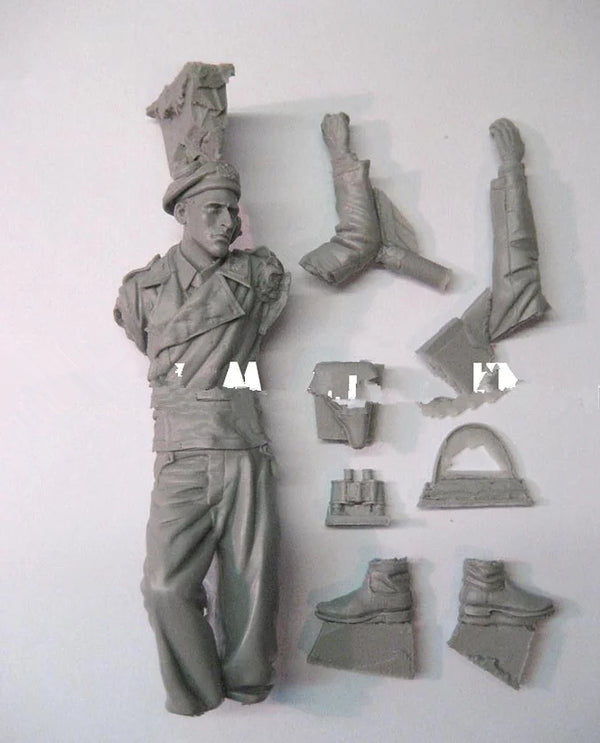 WWII German Soldier, Resin Model Figure Kit, Unassembled and Unpainted