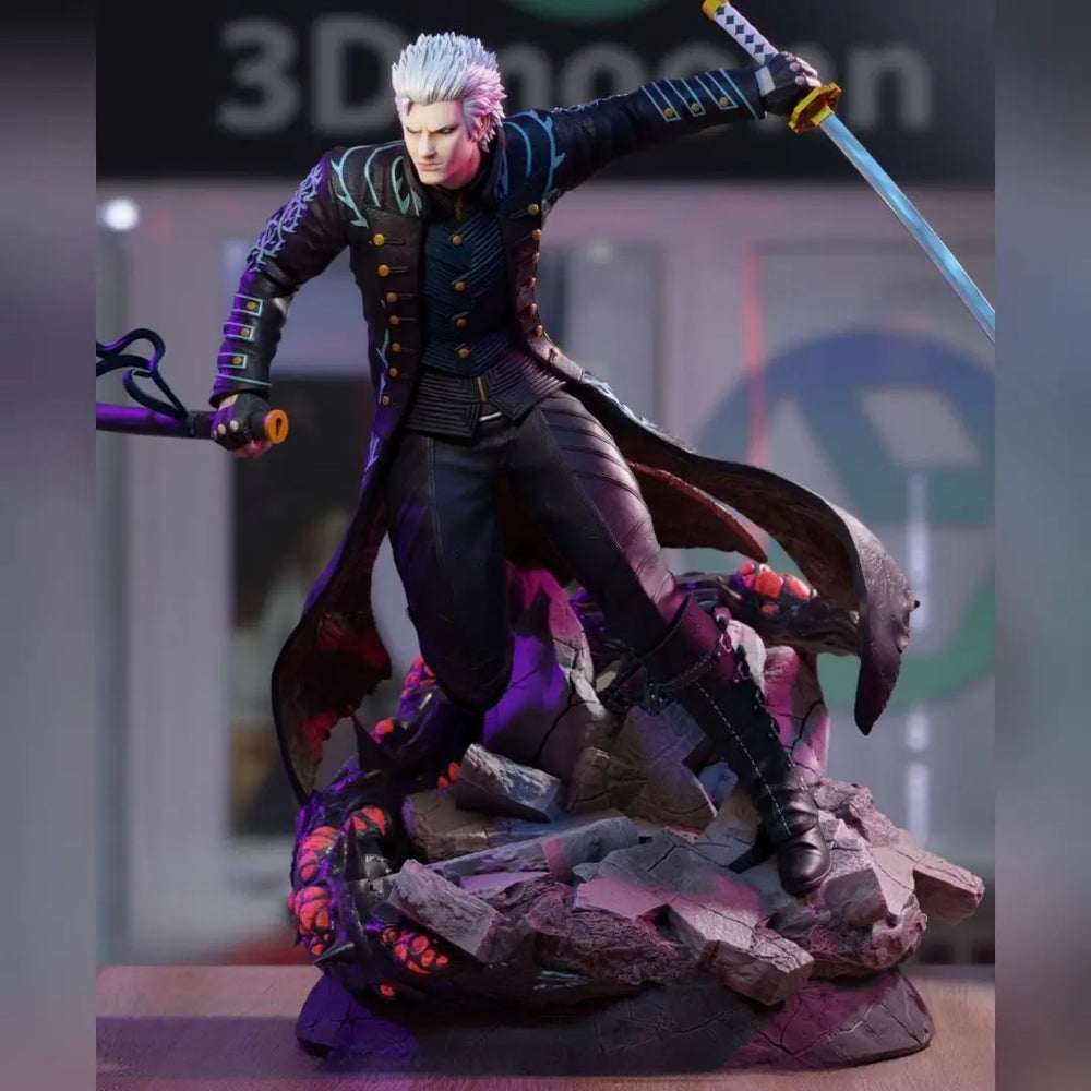 Vergil, Resin Model Figure Kit, Anime Theme, Unassembled and Unpainted