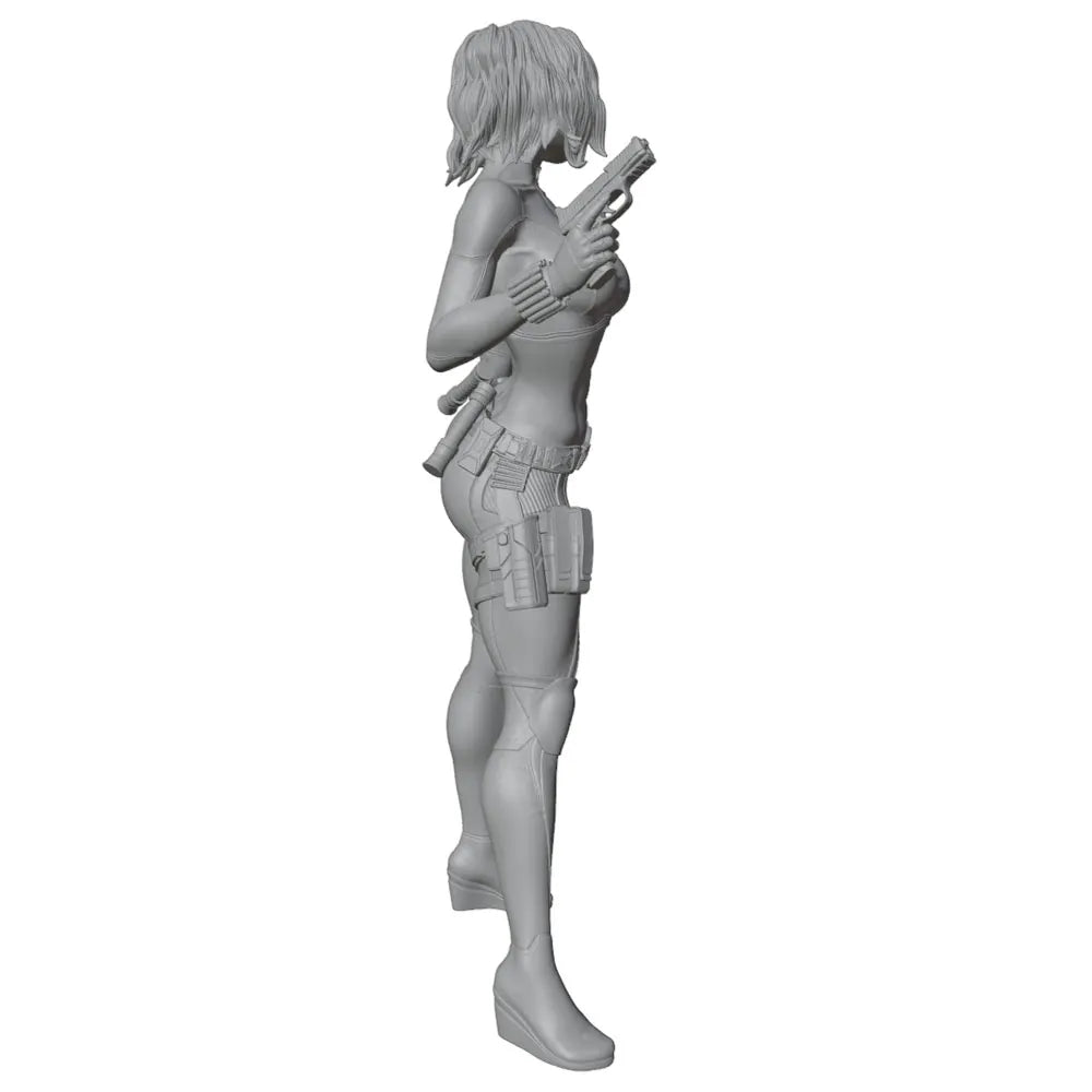 1/24 Modern Tactical Female Operative, Resin Model Figure Kit, Unassembled and Unpainted