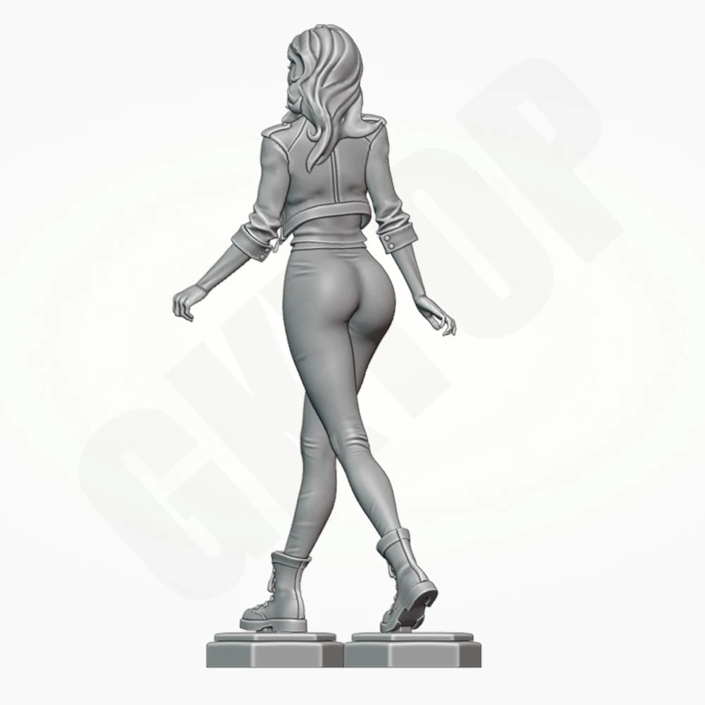 1/24 Futuristic Female in Bodysuit, Resin Model Figure Kit, Unassembled and Unpainted