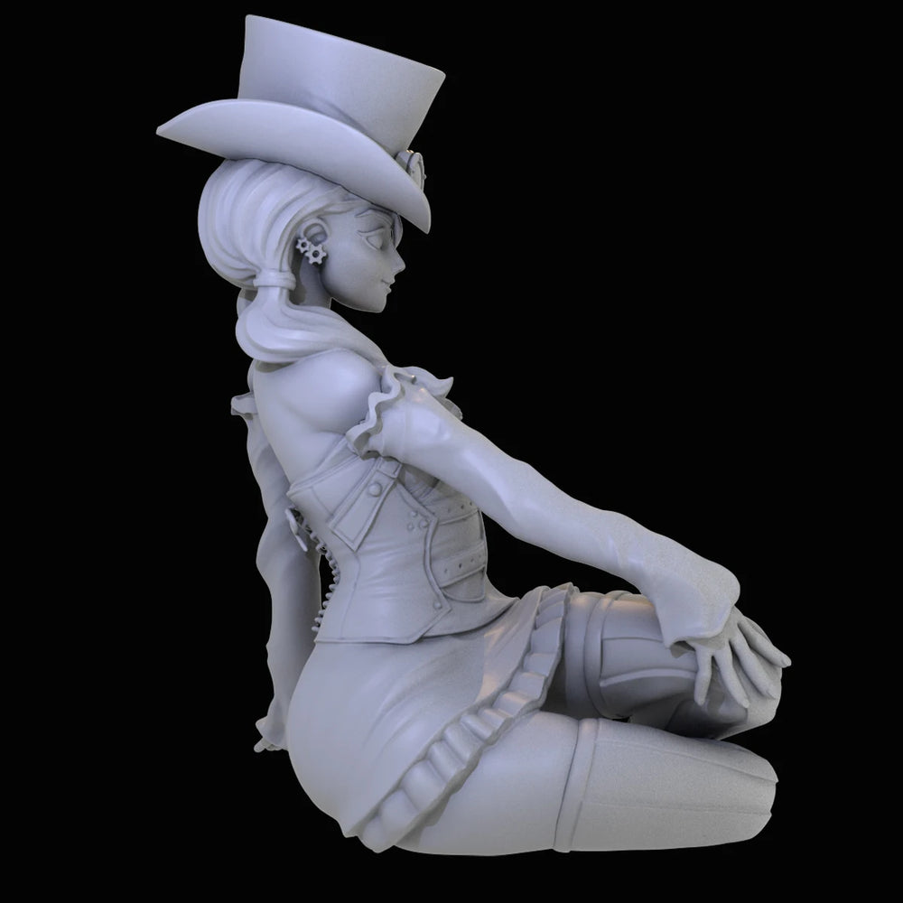 1/12 Girl, 4 Figures, Resin Model Figure Kit, Fantasy Theme, Unassembled and Unpainted