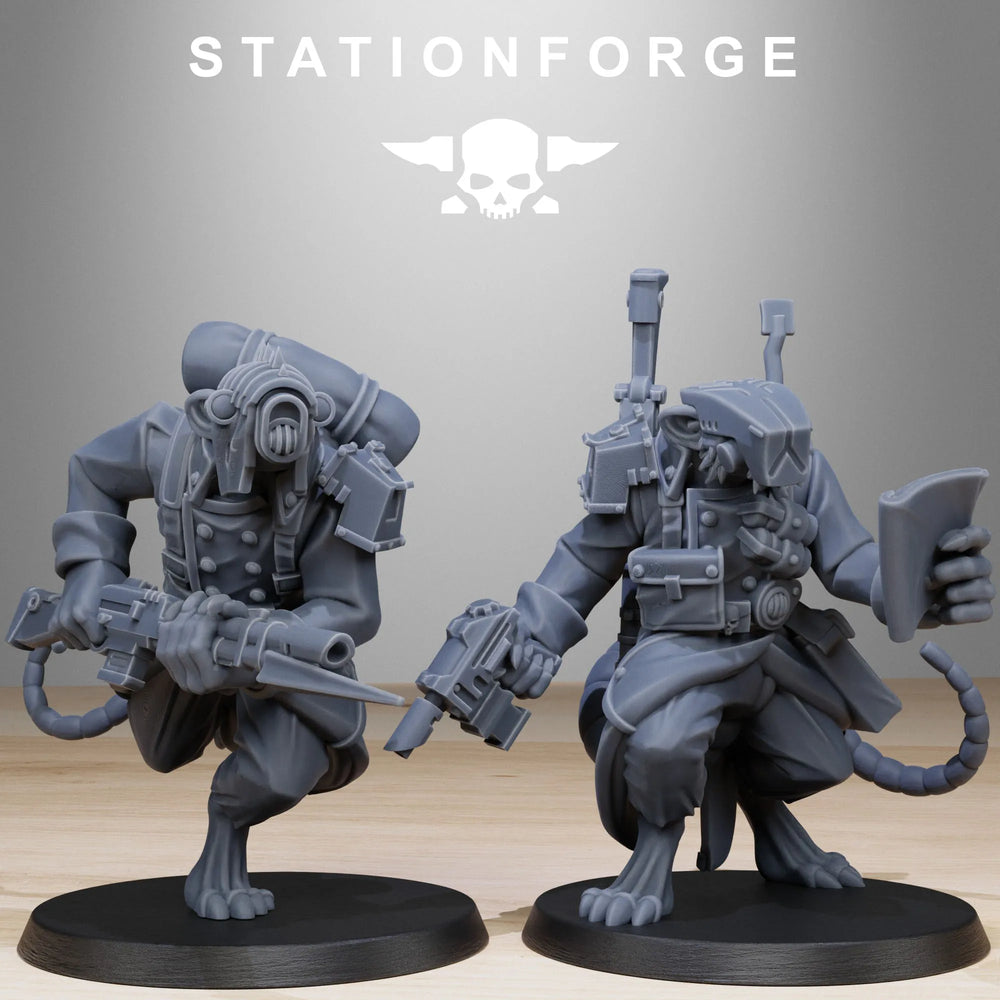 28mm Chaos Daemons & Cultists Set, 10 Figures, Resin Model Figure Kit, Fantasy Theme, Unassembled and Unpainted