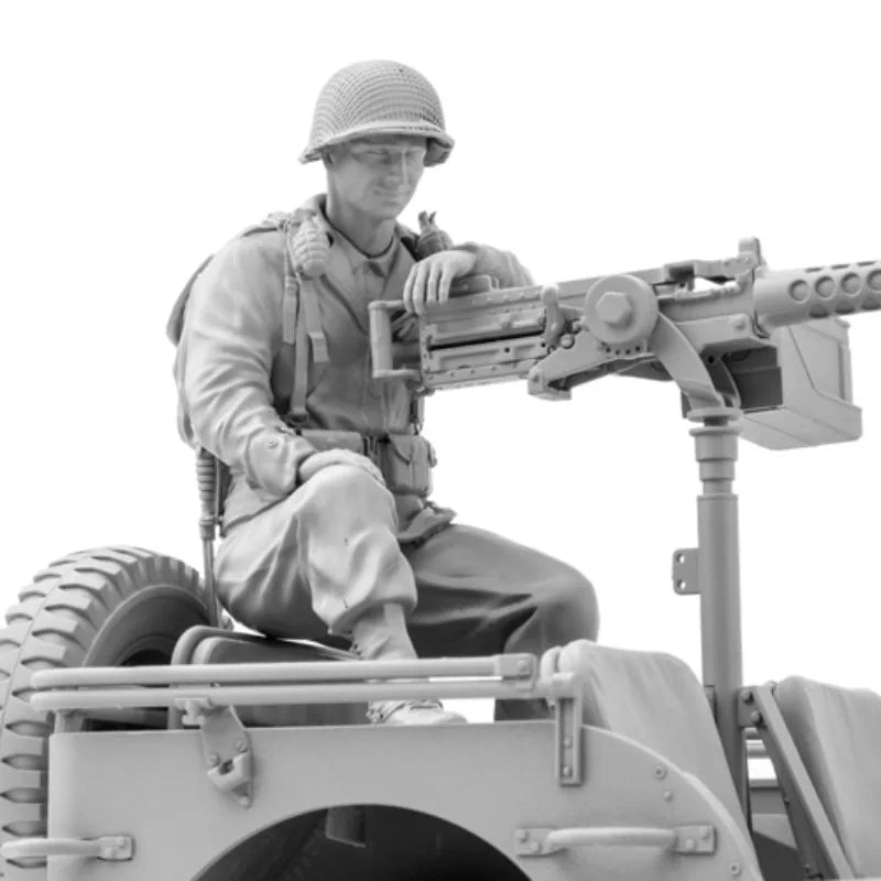 1/16 WWII US Army Gunner, Resin Model Figure Kit, Unassembled and Unpainted