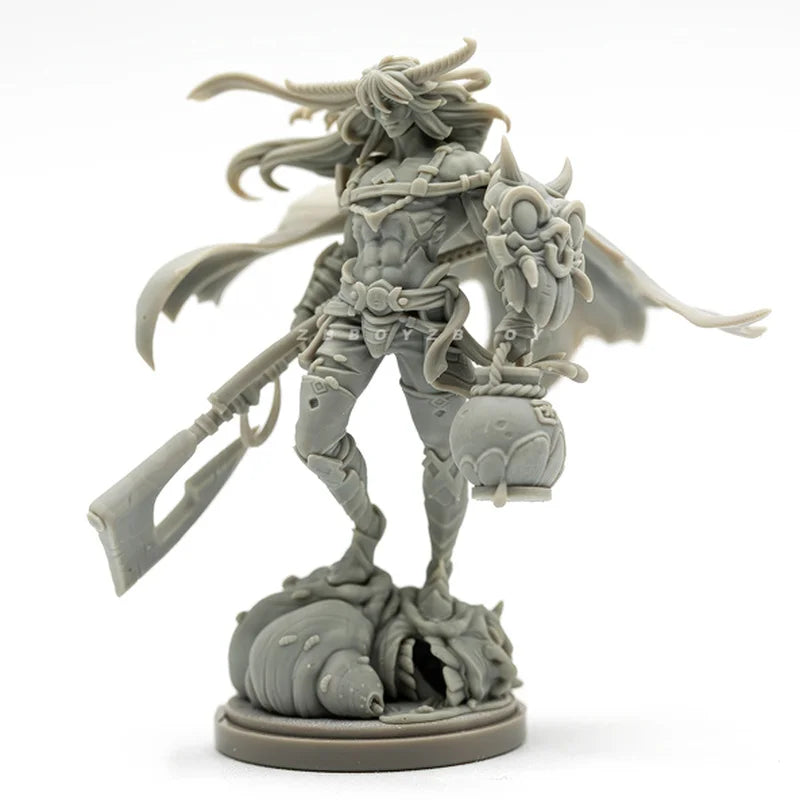 38mm Warrior God, Resin Model Figure Kit, Anime Theme, Unassembled and Unpainted