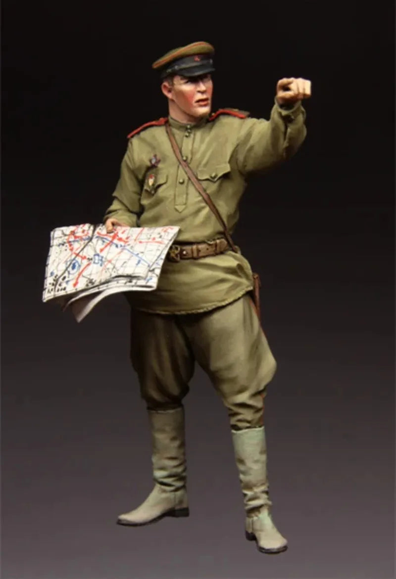 1/35 WWII Soviet Officers Command Group, Resin Model Figure Kit, Unassembled and Unpainted