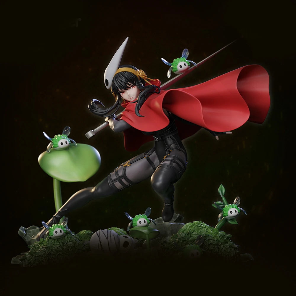 1/24 Horned Warrior with Red Cape, Resin Model Figure Kit, Fantasy Theme, Unassembled and Unpainted